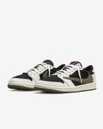 Air Jordan 1 Low x Travis Scott Oliva Mediana - Imagen 3