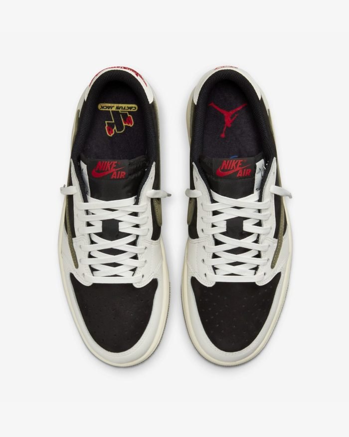 Air Jordan 1 Low x Travis Scott Oliva Mediana - Imagen 5