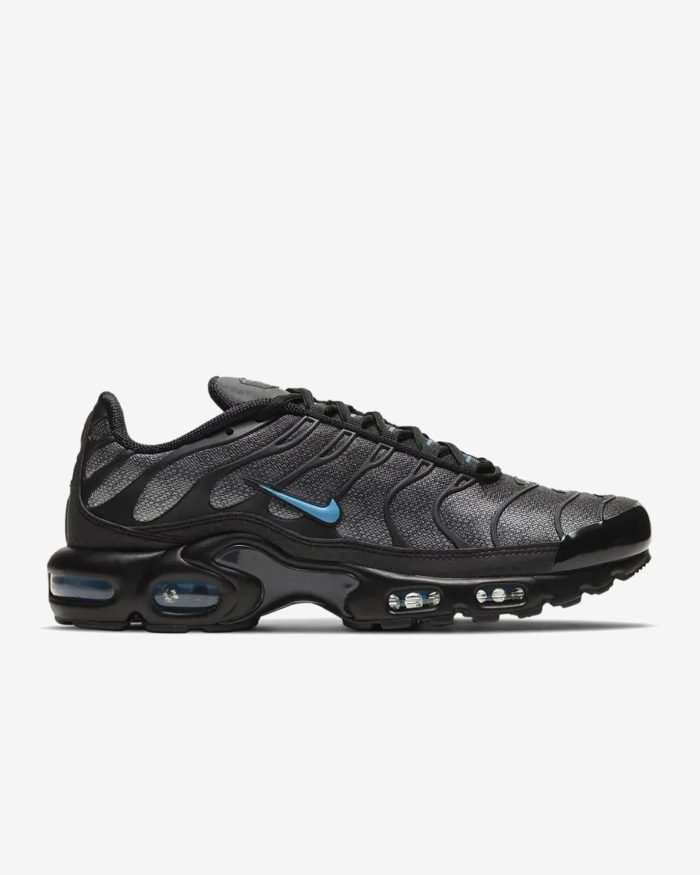 NIKE AIR MAX PLUS "BLACK/LASER BLUE" - Imagen 2