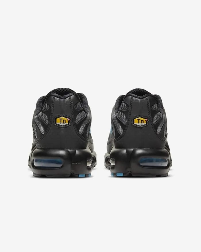 NIKE AIR MAX PLUS "BLACK/LASER BLUE" - Imagen 5