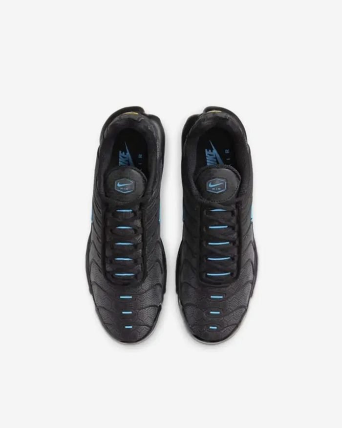 NIKE AIR MAX PLUS "BLACK/LASER BLUE" - Imagen 4