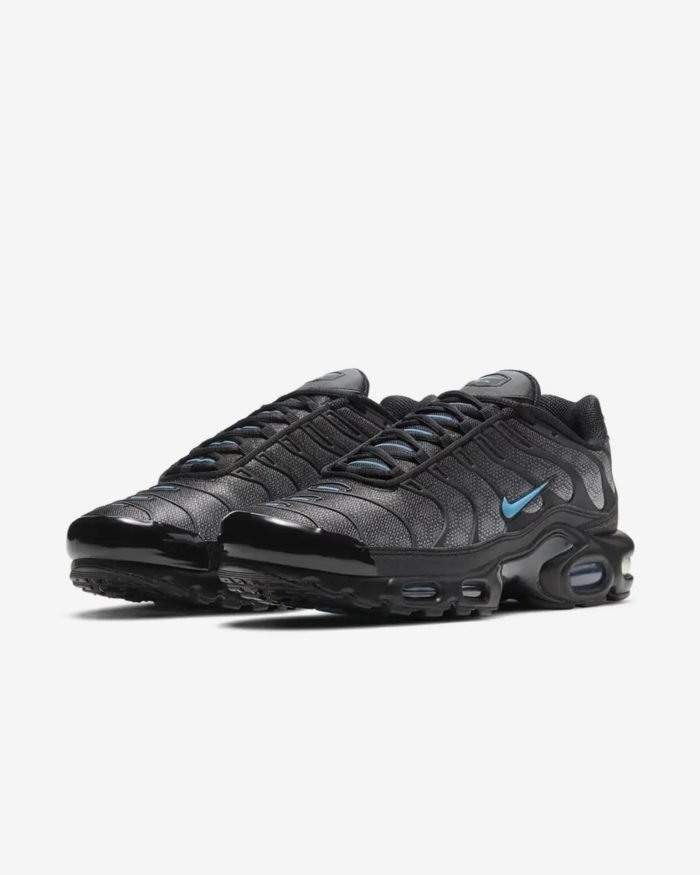 NIKE AIR MAX PLUS "BLACK/LASER BLUE" - Imagen 3