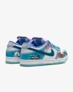 Nike SB Dunk Low x Futura Laboratories White and Geode Teal (W) - Imagen 3